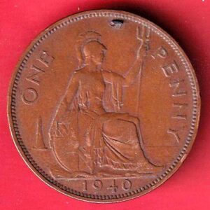 Georgivs V 1940 dei Gra:briti: Omn : Rex. Fid : Def: Ind:Imp One Penny- S7292