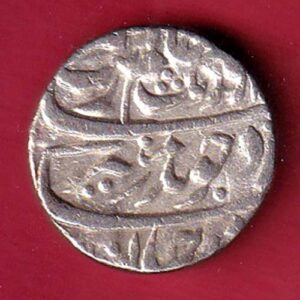 Mughals Aurangzeb Patna Mint ry 14 One Rupee silver coin- S7315