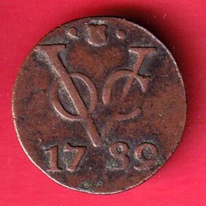 Netherlands East Indies (Indonesia) 1 Duit Utrecht 1789 Coin– SA3603