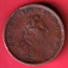 World coin : 1805 Irish George III Hibernia penny Coin- SA3657