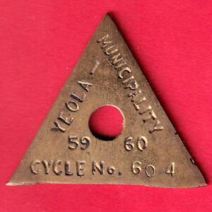 CYCLE TOKEN: YEOLA MUNCIPALITY CYCLE 59 60 NO. 604 - sa3727