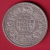 British India 1913 george v One rupee silver coin-SA3769