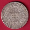 British India 1918 george v One rupee silver coin -SA3770