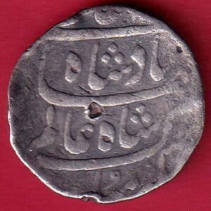 Mughals shah alam surat mint one rupee coin-SA3775