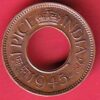 British india king george vi 1945 one pice beautiful copper Coin –TA1193