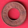 British India 1944 1 pice copper coin–TA1201