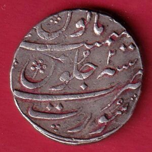 mughals aurangzeb surat mint one rupee silver coin- ta1206