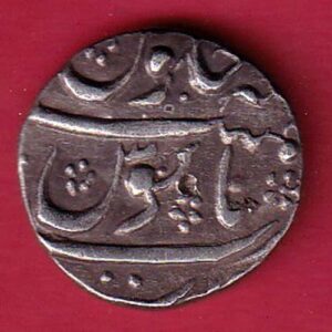 Mughals aurangzeb SURAT mint half rupee silver coin- ta1207