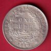 EAST INDIA COMPANY 1840 divided LEGEND VICTORIA QUEEN ONE RUPEE SILVER COIN- ta1221