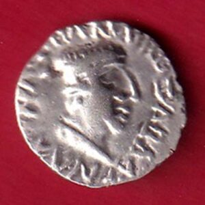 ANCIENT INDIA NAHAPAN DYNESTY KINGS PORTRAIT SILVER COIN – s7533