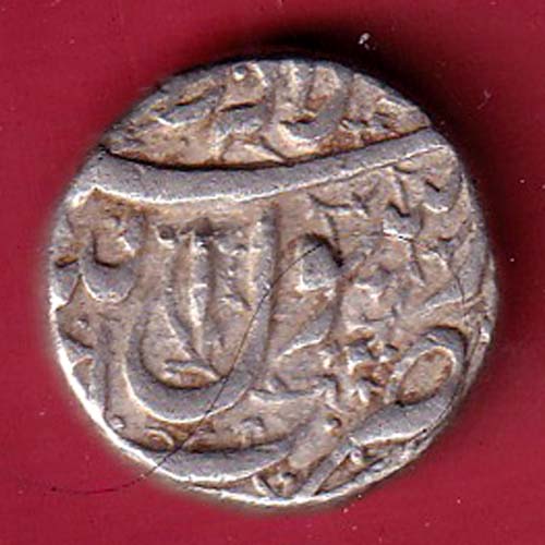 Mughals Jahangir Ahmednagar Mint One Rupee Silver coin - S7356