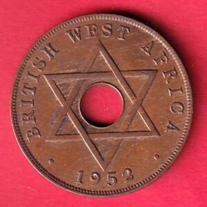 British West Africa 1952 George iv One Penny- S7372