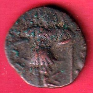 Ancient India Utpala dynasty copper coin- S7374