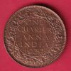 British India 1939 George VI One Quarter Anna copper coin- S7384