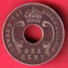 East Africa Edward king 1909 one cent copper coin- S7410