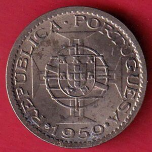 PORTUGUESE INDIA GOA 1 ESCUDO 1959 COIN- S7411