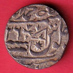 Awadh INO shah Alam II safdar jang muhammadabad banaras mint Asaf - ud - Daula One rupee silver coin- S7424