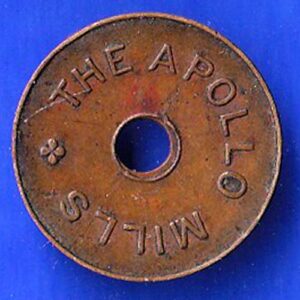 Canteen token : the apoll mills canteen token- S7433