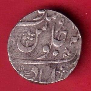 BOMBAY PRESIDENCY INO AKBARSHAH AHMEDABAD MINT ONE RUPEE SILVER COIN - sa3873