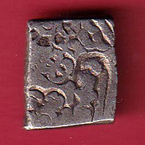 ANCIENT MUARYAN PERIOD MAGHAD DYNASTY SILVER PUNCHMARK RARE –sa3890
