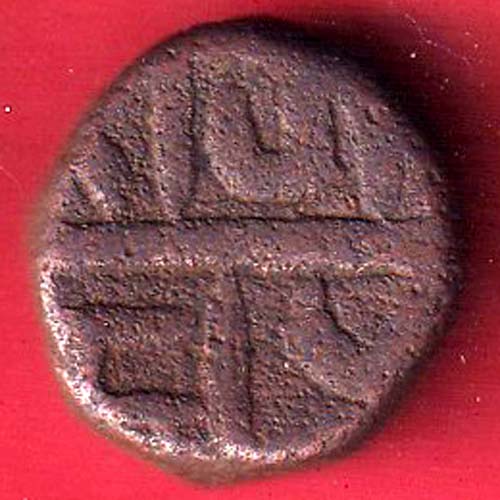 MUGHAL ELICHPUR UNUSUAL SCRIPT ONE PAISA RARE COPPER COIN– s7641