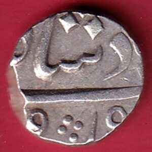 baroda state manaji half rupee silver coin - FEH46