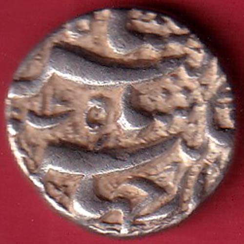MUGHALS JAHANGIR QANDHAR MINT ONE RUPEE SILVER COIN - FEH55