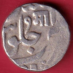 Baroda state manaji rao one rupee silver coin - FEH74