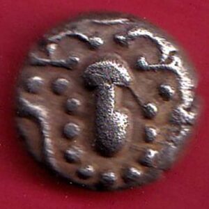 ANCIENT INDIA GADHAYA DYNASTY KING PORTRAIT COIN – FEH276
