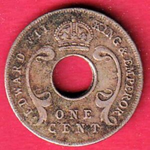 East Africa 1909 one Cents – Edward VII coin– s7817