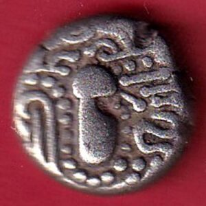 ANCIENT INDIA GADHAYA DYNASTY KING PORTRAIT COIN – s7831