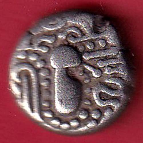 ANCIENT INDIA GADHAYA DYNASTY KING PORTRAIT COIN – s7831