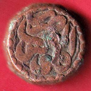 Akbar Urdu Zafar qarin one Dam copper coin – s7862