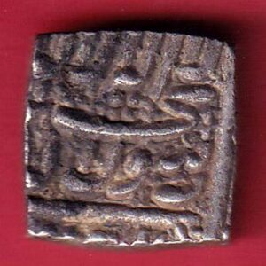 mughals akbar ahmedabad mint one rupee silver coin-S7904