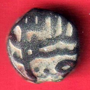 mughals ahmedshah elichpur mint one paisa scarce copper coin-S7916