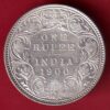British india 1900 victoria empress one rupee silver coin– Sa3973