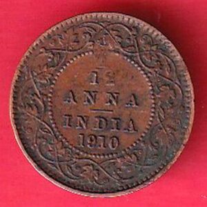 BRITISH INDIA 1910 EDWARD VII KING 1/12 anna copper coin-sa3981