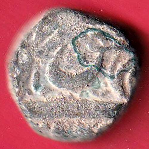mughals jahangir ahmednagar one falus copeer coin - feh353