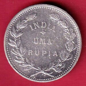 “UNC’’ Portuguese India Uma rupee 1912 BEAUTIFUL SILVER COIN– feh381