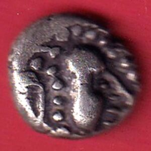 ANCIENT INDIA GADHAYA DYNASTY KING PORTRAIT COIN - S7987