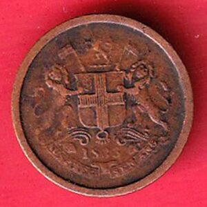 East india 1833 pie copper coin – s7949