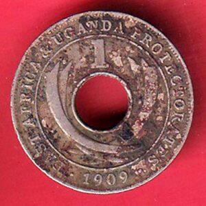 East India 1909 one cent  - S7966