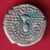 ANCIENT INDIA GADHAYA DYNASTY KING PORTRAIT COIN - S7981