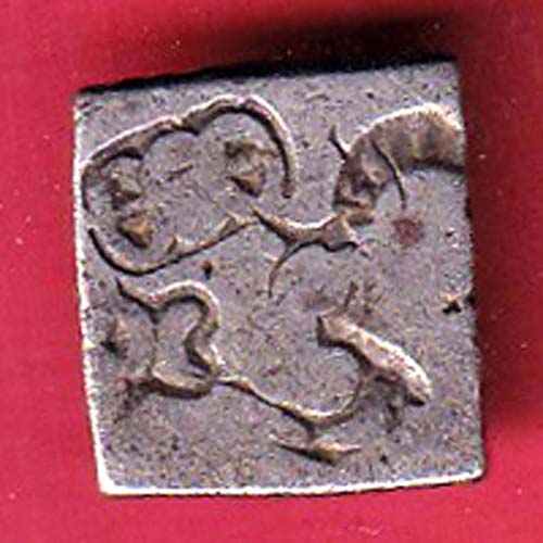 ANCIENT INDIA MAURYAN PERIOD ANIMAL STANDING MAGADH DYNASTY SILVER PUNCHMARK- s8089