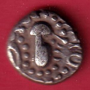 ANCIENT INDIA GADHAYA DYNASTY KING PORTRAIT COIN-TA1233