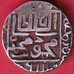 Gujarat sultanate muhammad bin mahmudshah One Tanka silver coin–HB4