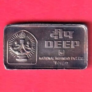 SILVER BAR: WEIGHT :-9.93 DEEP FINE SILVER 999.0 10 GRAMS FINESS NATIONAL REFINERY PRIVATE LTD – HB184
