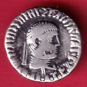 Indo-Greek Kingdom Apollodotus II 1 Drachma silver coin– HB195