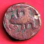 Dhar state hanumanji potrate one paisa copepr coin – HB49