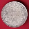 BRITISH INDIA 1901 VICTORIA EMPRESS ONE RUPEE BEAUTIFUL SILVER COIN – HB50